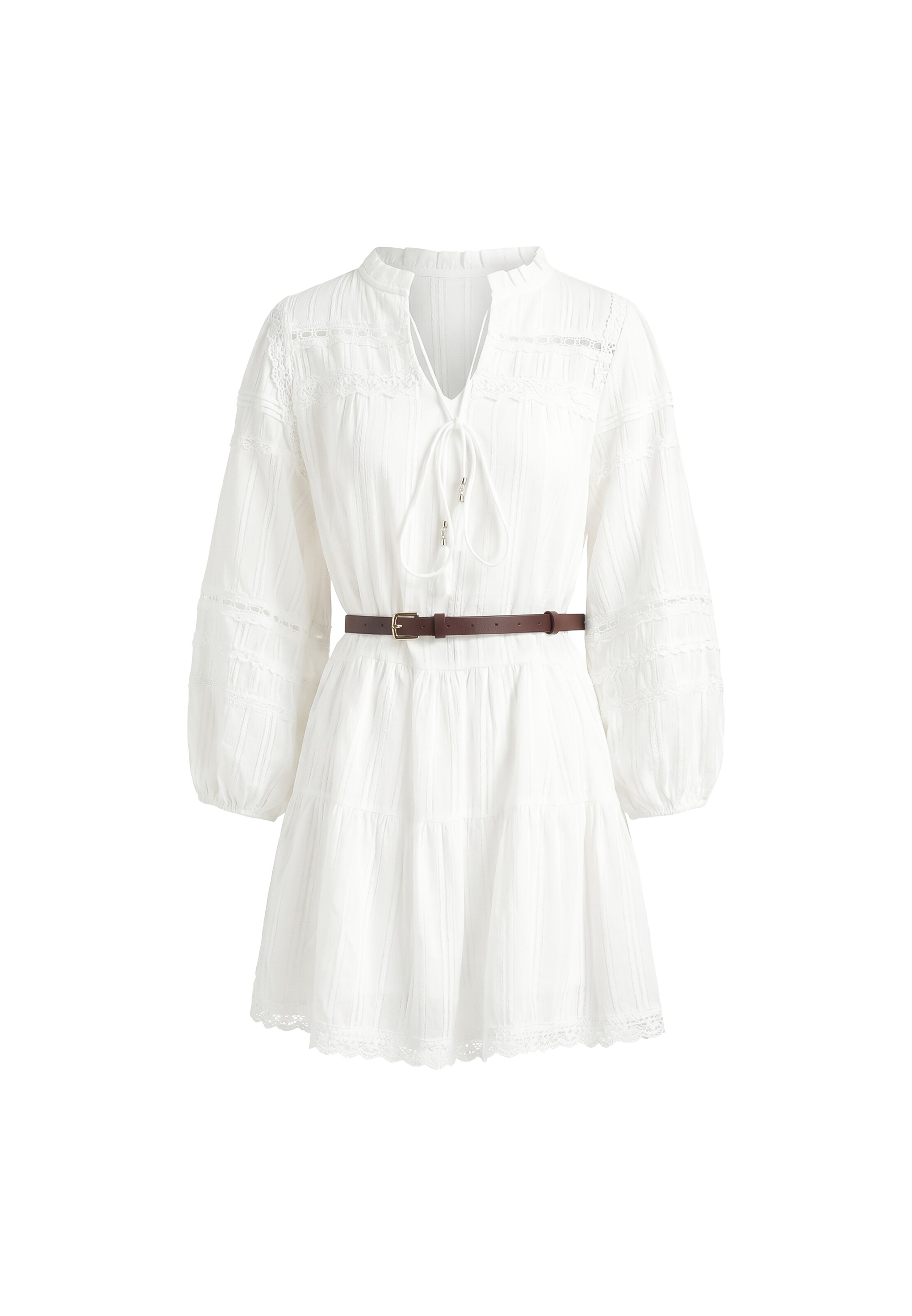 IZIA Robe en 40 en blanc, Vue avec produit