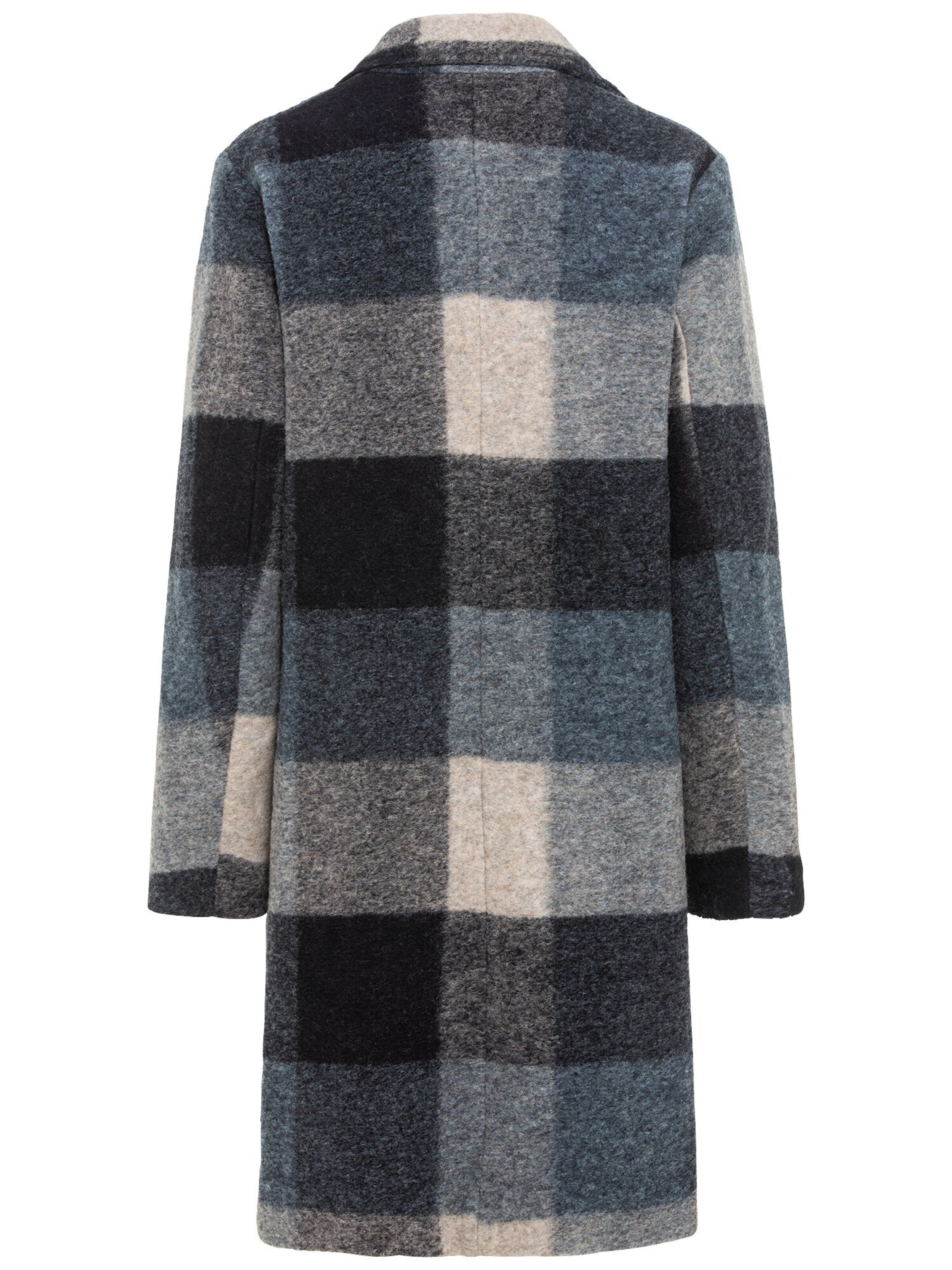 CAMEL ACTIVE Strickmantel im Karomuster in Grau