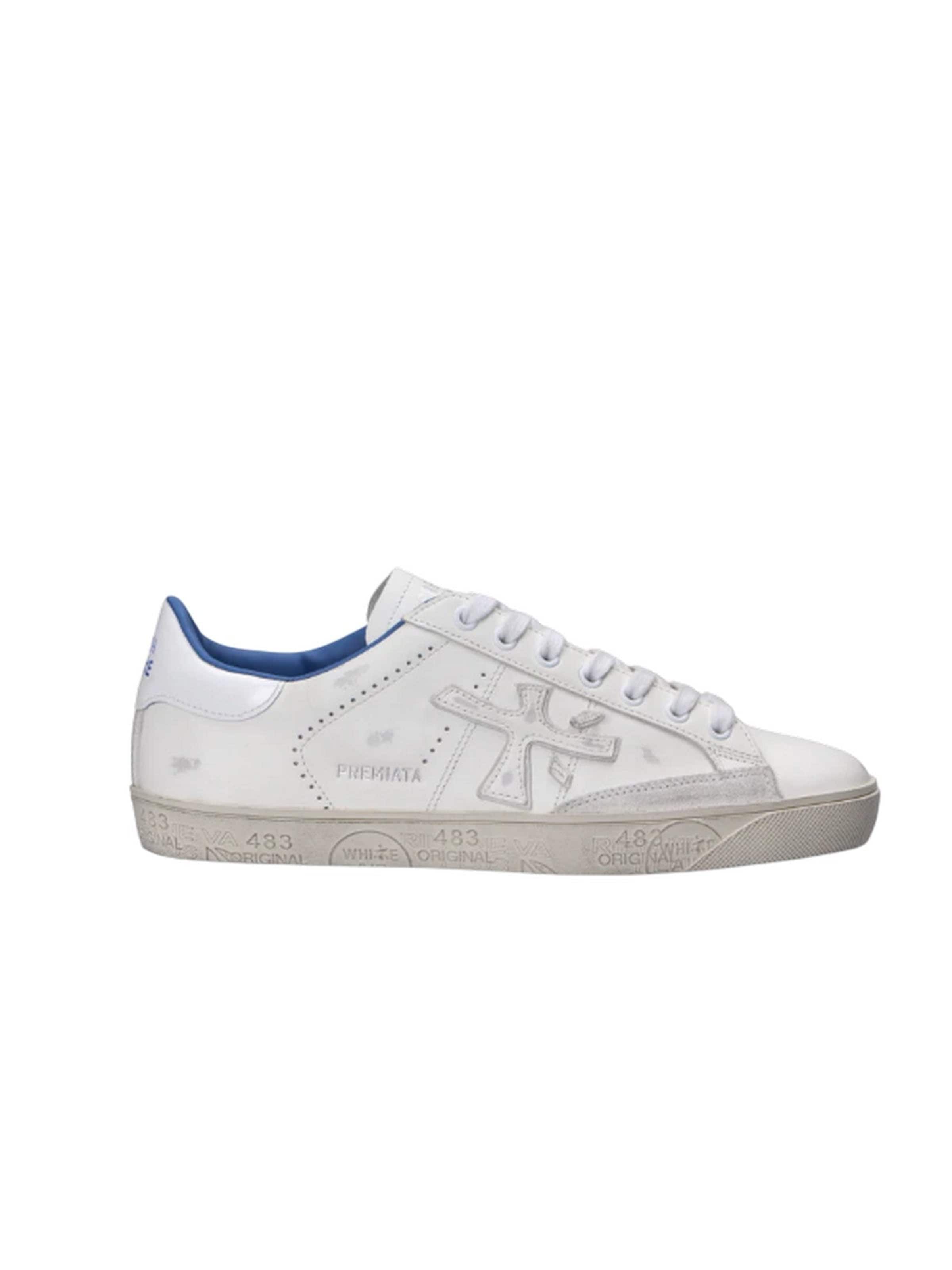 Premiata Sneakers laag in Wit: voorkant