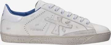 Baskets basses Premiata en blanc : devant