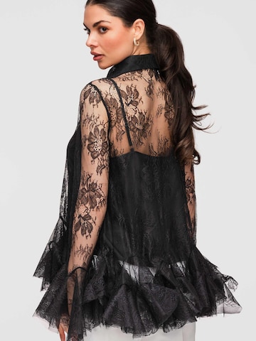 Ombre Blouse in Black