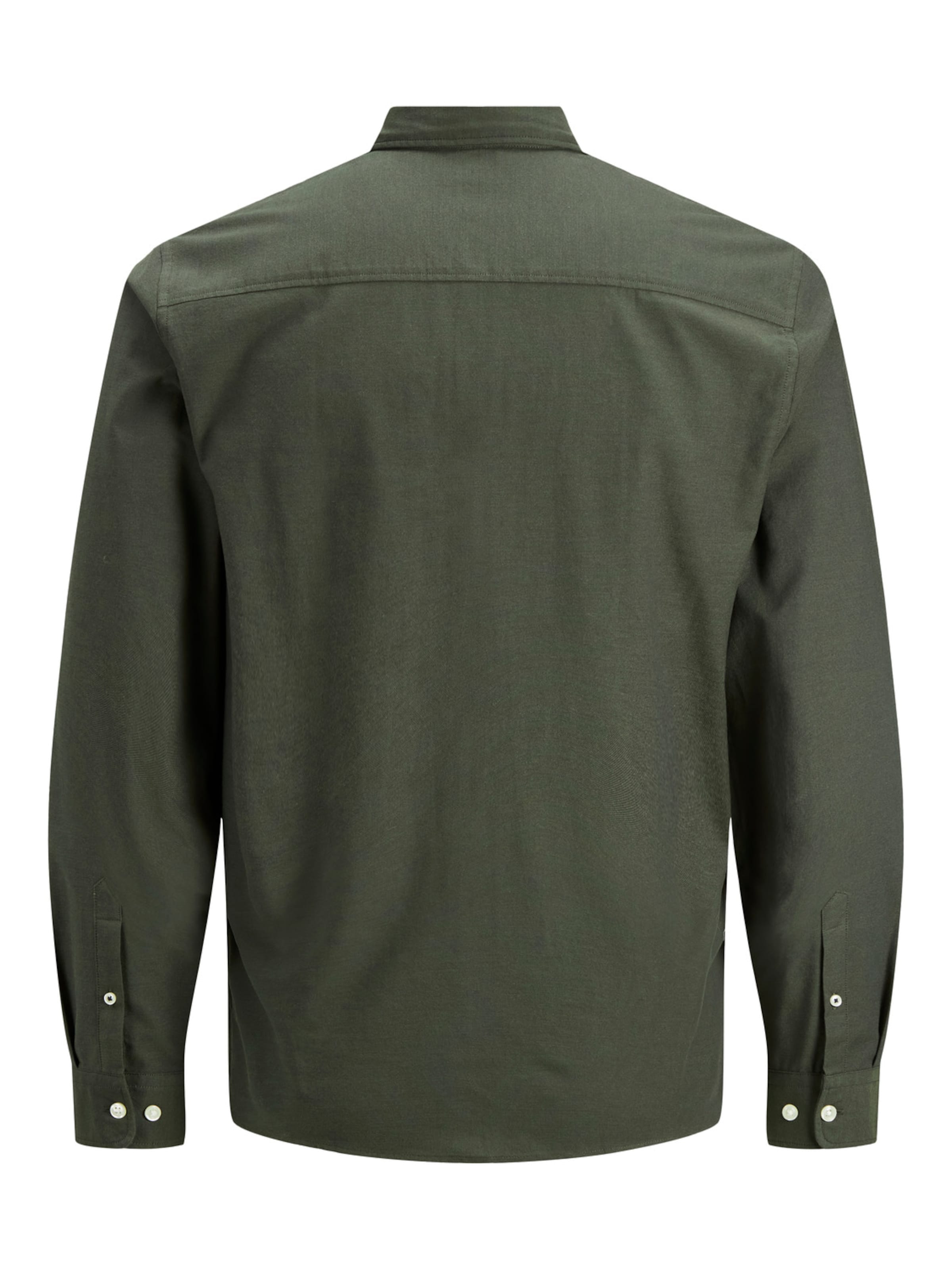 JACK & JONES - Slim Fit Camisa 'JJEOxford' em verde