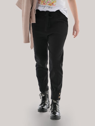 LEAFLETIC Regular Trousers 'Leafletic Women’s Long Length Trousers' in Black