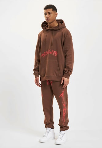 Thug Life Sweatshirt 'Thug Life' in Brown