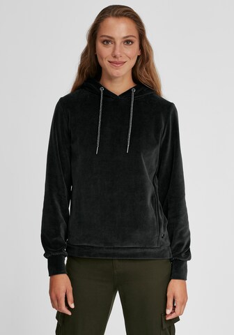 Oxmo Sweatshirt 'Nimma' in Zwart: voorkant