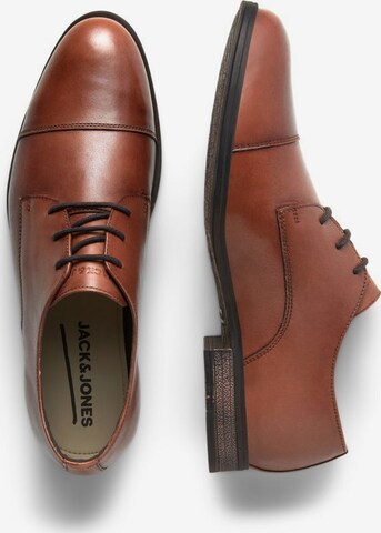 JACK & JONES Buty sznurowane 'Raymond' w kolorze brązowy