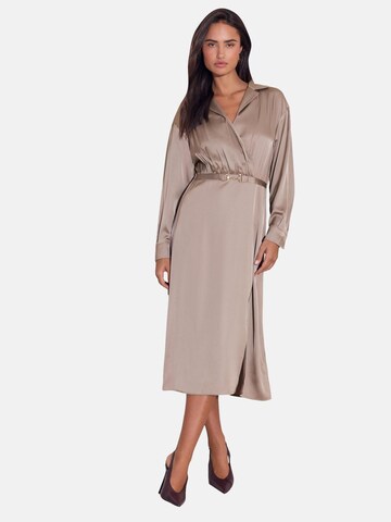 Lipsy Jurk in Beige: voorkant
