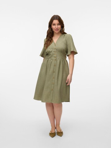 Vero Moda Curve Dress 'VMMelaney' in Green: front
