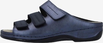 BERKEMANN Muiltjes 'Andrea' in Blauw: voorkant