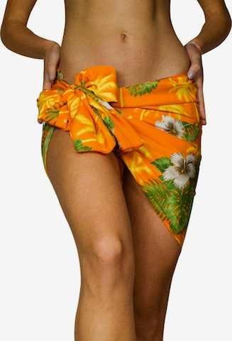 Foulard 'Small Flower' di King Kameha in giallo: frontale