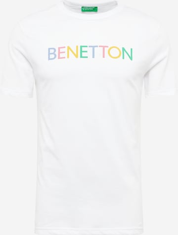 UNITED COLORS OF BENETTON Тениска в бяло: отпред