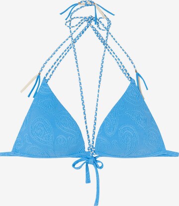 CALZEDONIA Triangel Bikinitop '3D CACHEMIRE TWIST' in Blau: predná strana