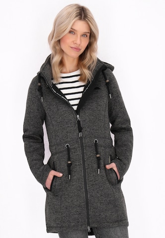 Schmuddelwedda Fleece jas in Grijs: voorkant