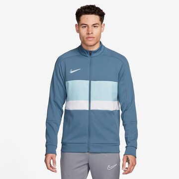 NIKE Sportsweatjacke 'Academy' in Blau: Vorderseite