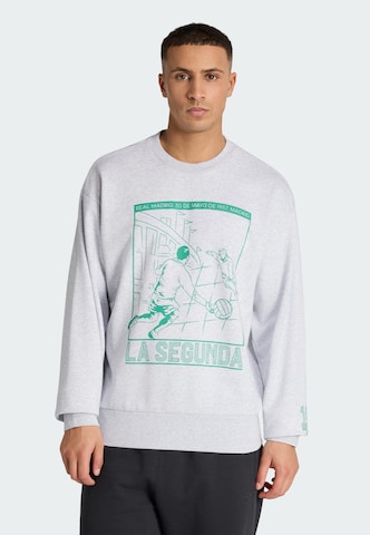 ADIDAS PERFORMANCE Sports sweatshirt 'Real Madrid Heritage' in Grey: front