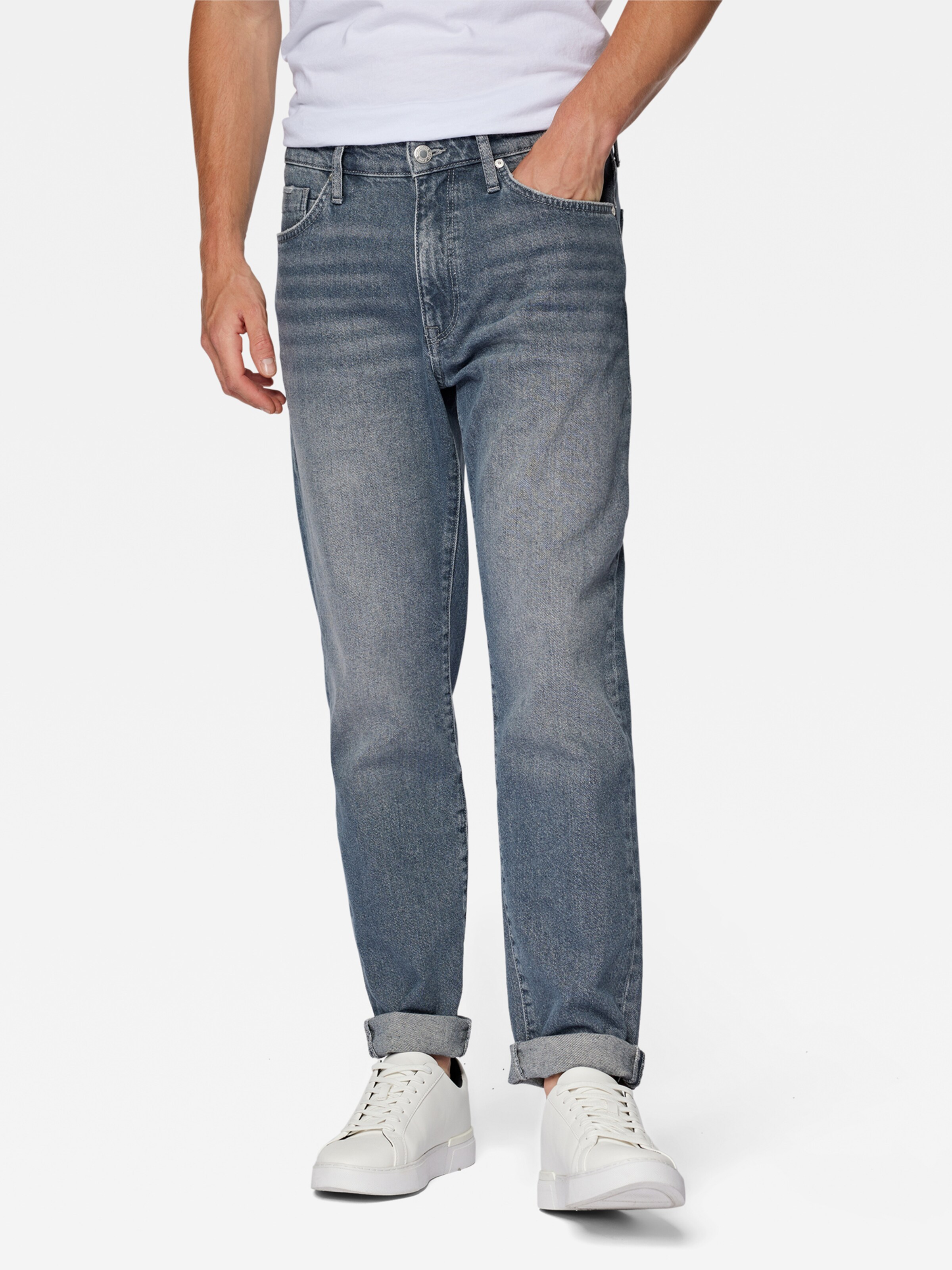 Mavi Tapered Jeans 'Luka' in Blauw: voorkant