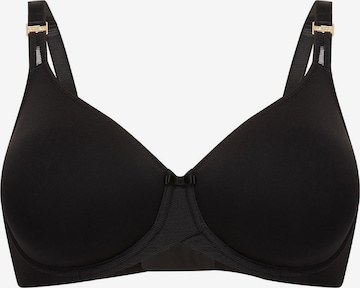 FELINA T-shirt Bra 'Divine Vision' in Black: front