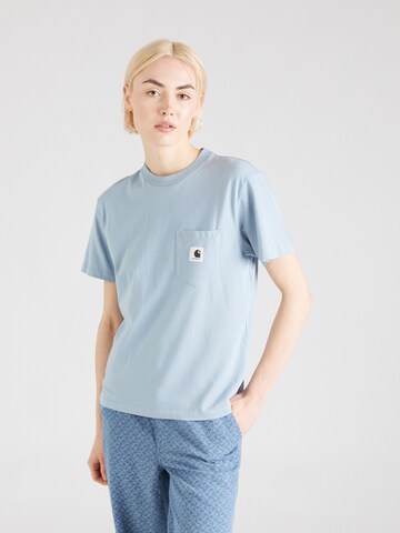 T-shirt Carhartt WIP en bleu : devant