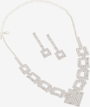 SOHI - Conjunto de joyería 'Mariposa' en plata: frente