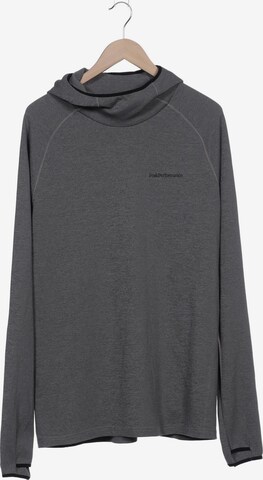PEAK PERFORMANCE Sweatshirt & Zip-Up Hoodie in XXL in Grey: front