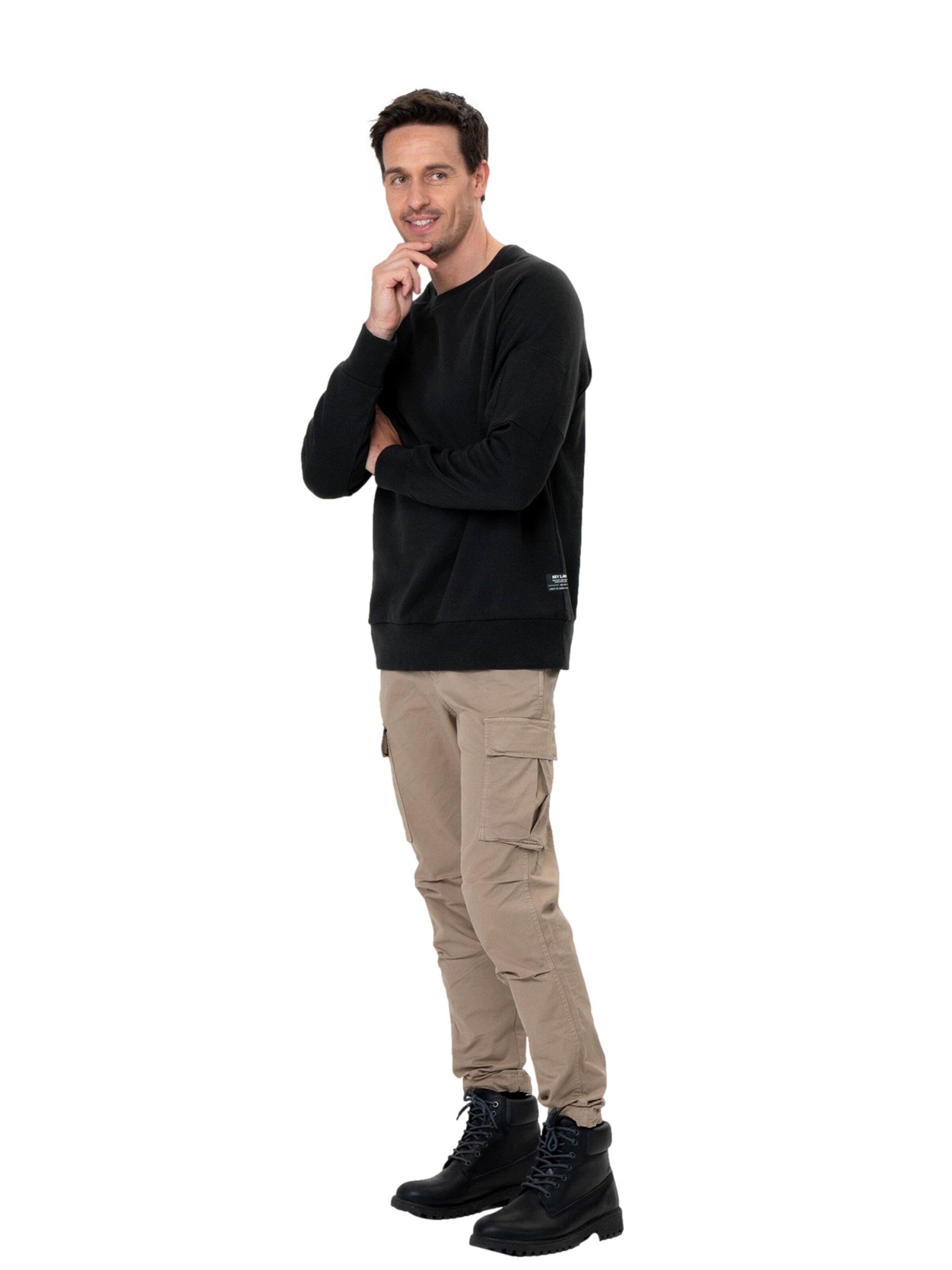 Key Largo Sweatshirt 'KLACCEPT' i sort