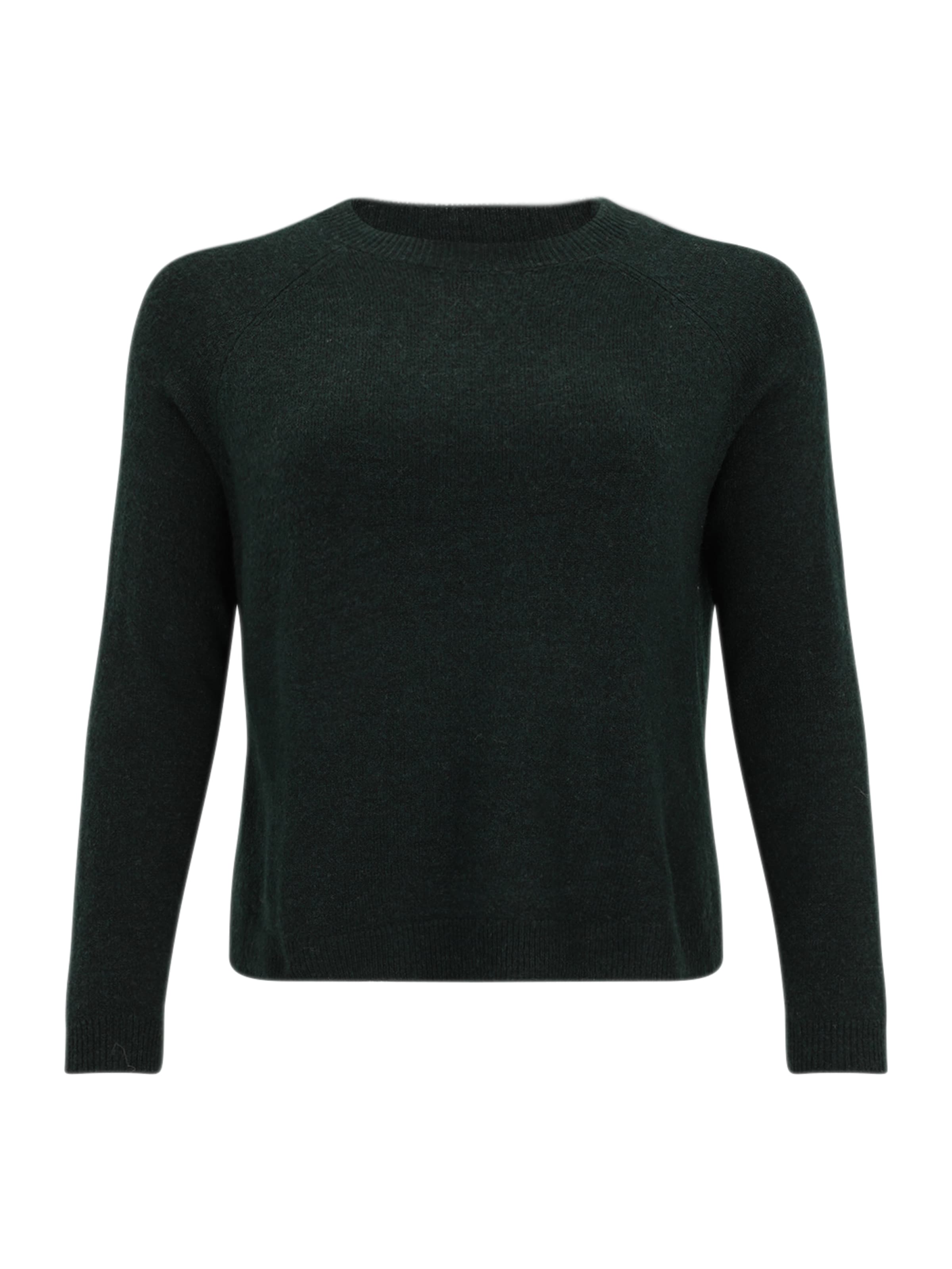 PIECES Curve Sweater in Green: front