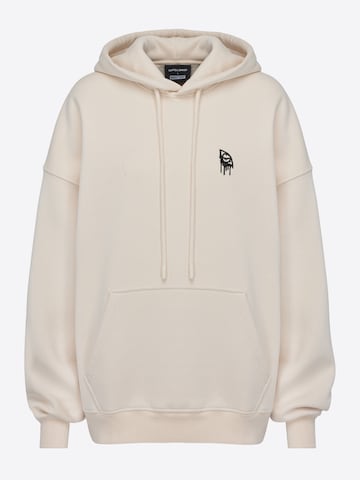 UNFOLLOWED x ABOUT YOU Sweatshirt 'STRONG' in Beige: front