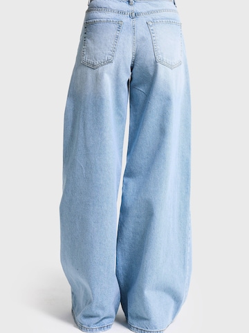 Wide Leg Jean 'ELENA Palazzo Mid Rise Jeans' IT'S BASIC en bleu
