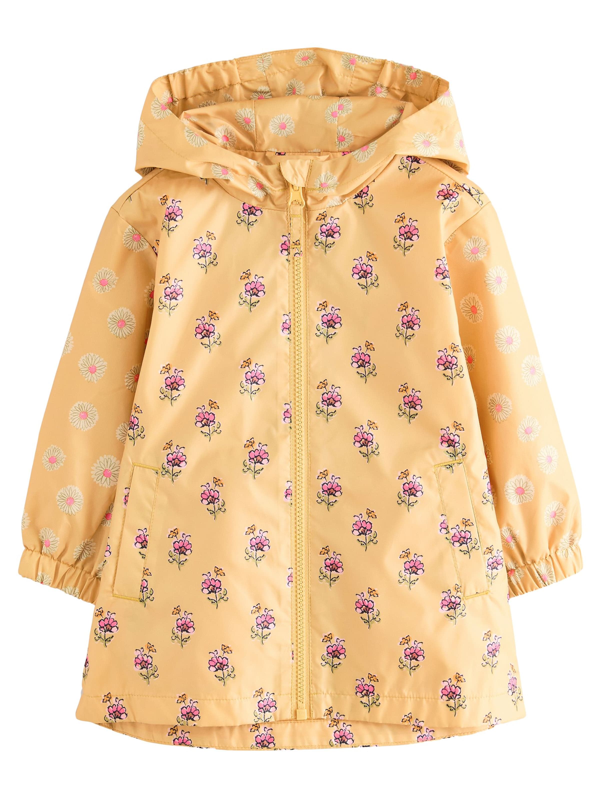 Next Μπουφάν πεζοπορίας 'Print' σε κίτρινο: μπροστά