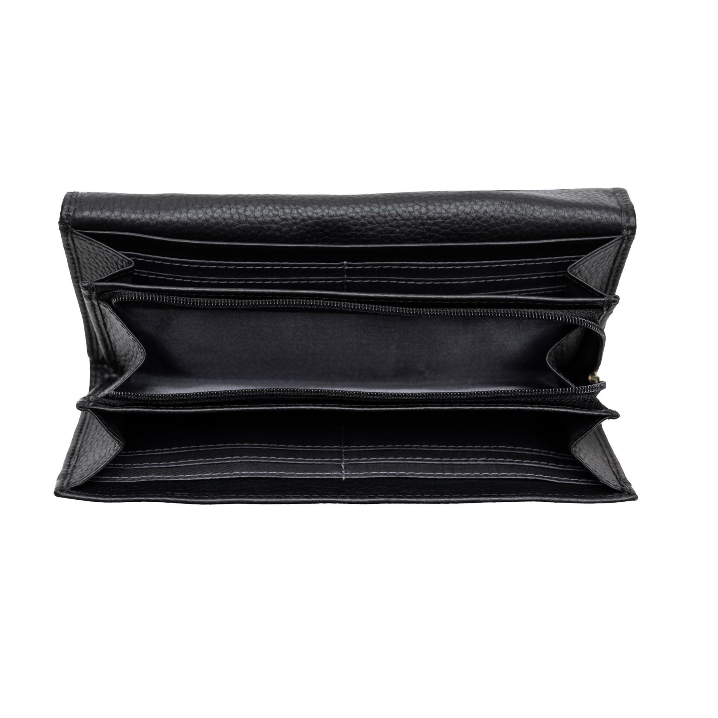 Portamonete 'Bologna' di Lazarotti in nero