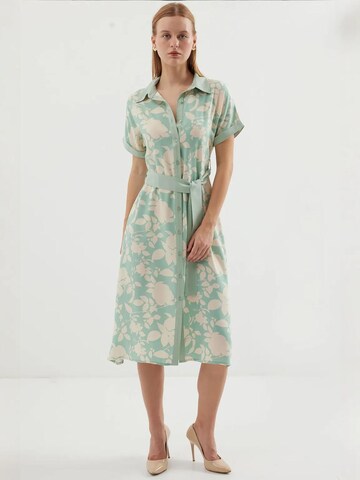 Bigdart Shirt Dress in Green: front