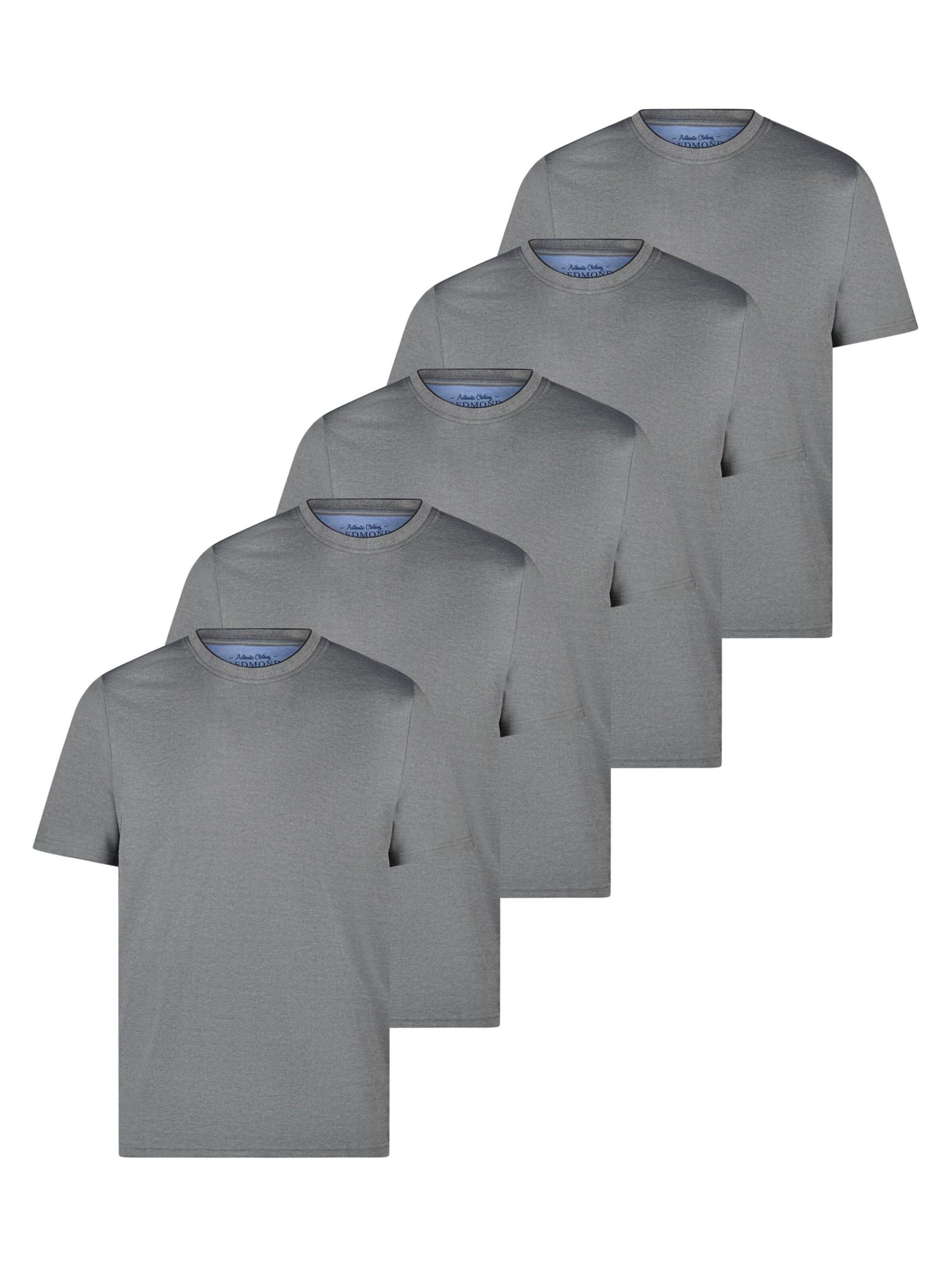 redmond Shirt 'Basic' in Grey: front