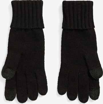 Lauren Ralph Lauren Prstové rukavice – černá: přední strana