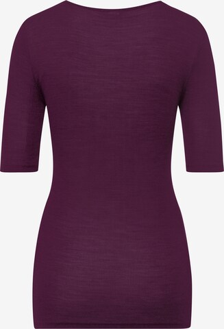 Hanro T-Shirt 'Woolen Lace' in Lila