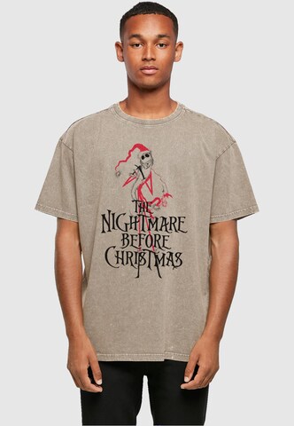 ABSOLUTE CULT Shirt ' The Nightmare Before Christmas - Santa' in Brown: front