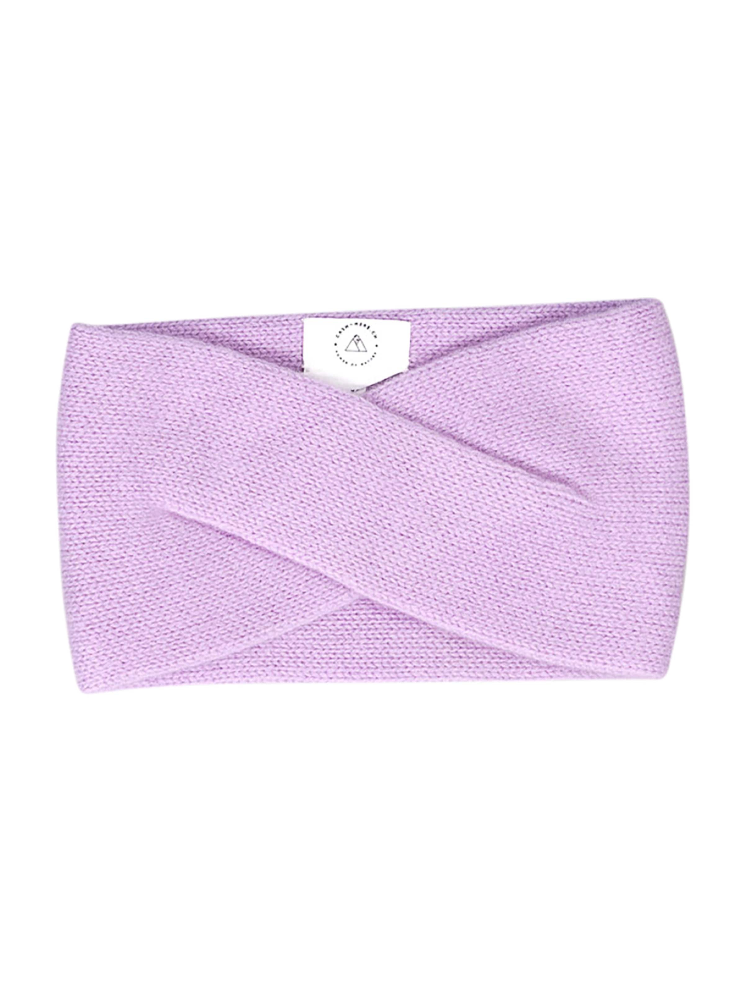 Fascia per la testa di CASH-MERE.CH in lilla: frontale