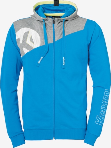 KEMPA Sportsweatjacke 'Core. 2.0' in Blau: Vorderseite