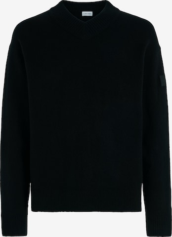 Pull-over Calvin Klein en noir : devant