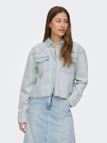 ONLY Blúzka 'ONLLOU' - Modrá: predná strana