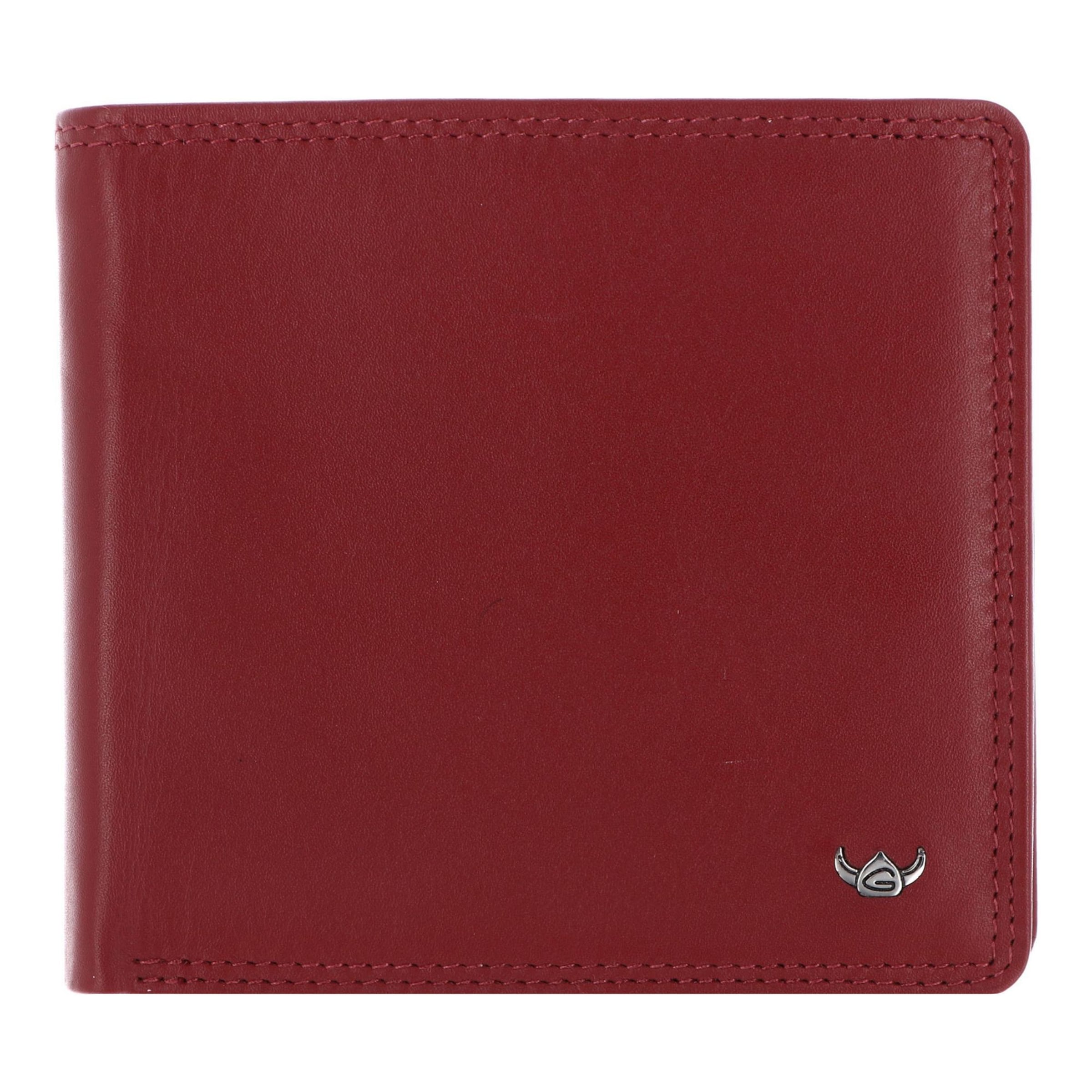 GOLDEN HEAD Wallet in Red: front