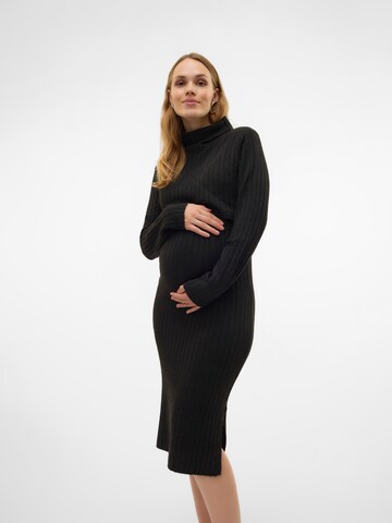 Abito in maglia 'MLSuniva' di MAMALICIOUS in nero: frontale