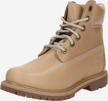 Bottines à lacets TIMBERLAND en beige : devant