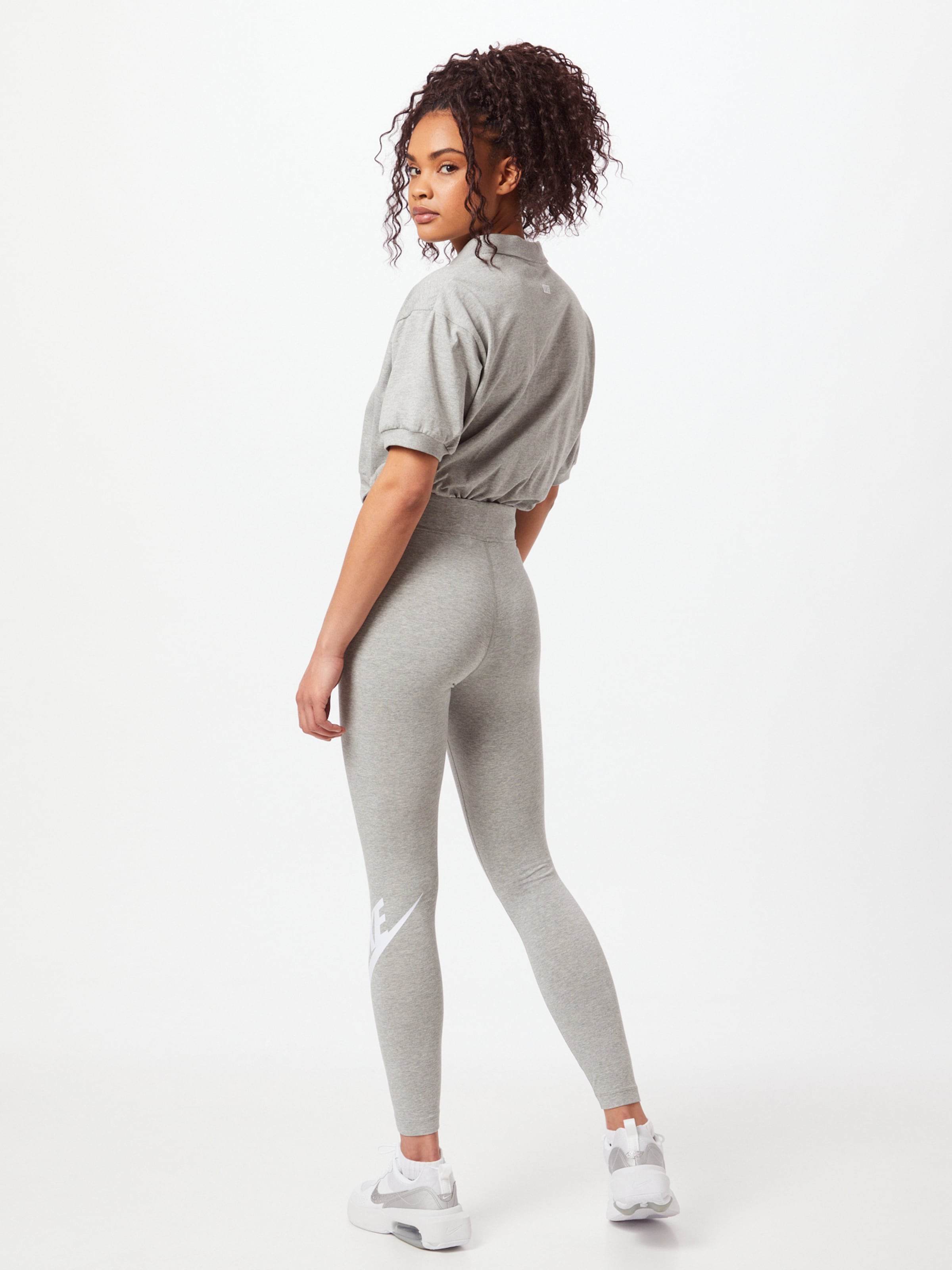 Nike air running top leggings in grey