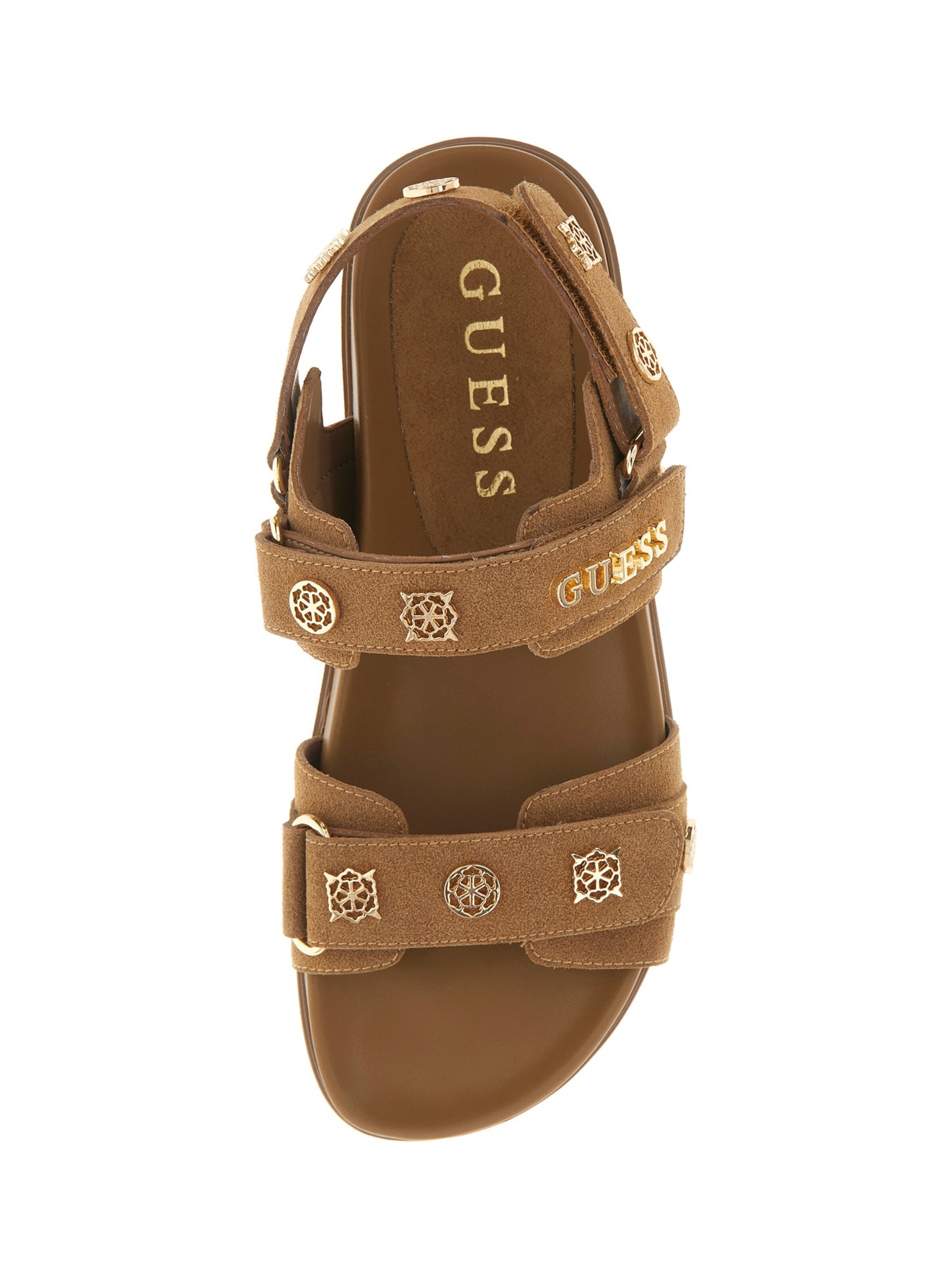 GUESS Босоножки с ремешком 'FLORIZI' в Коричневый