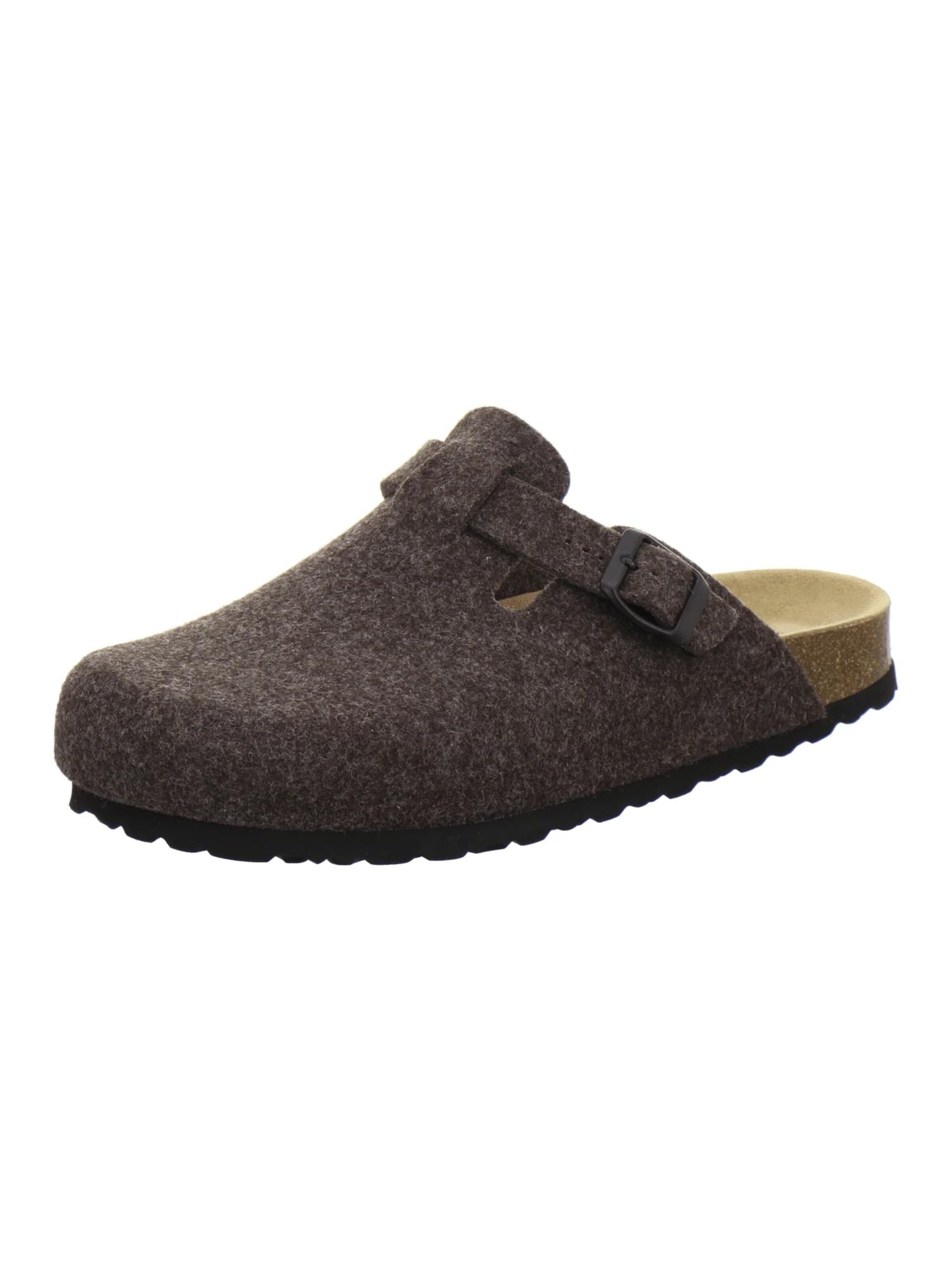 AFS-Schuhe Hausschuh 'Hausschuhe Herren Filz braun'‌‌ in Braun: Vorderseite