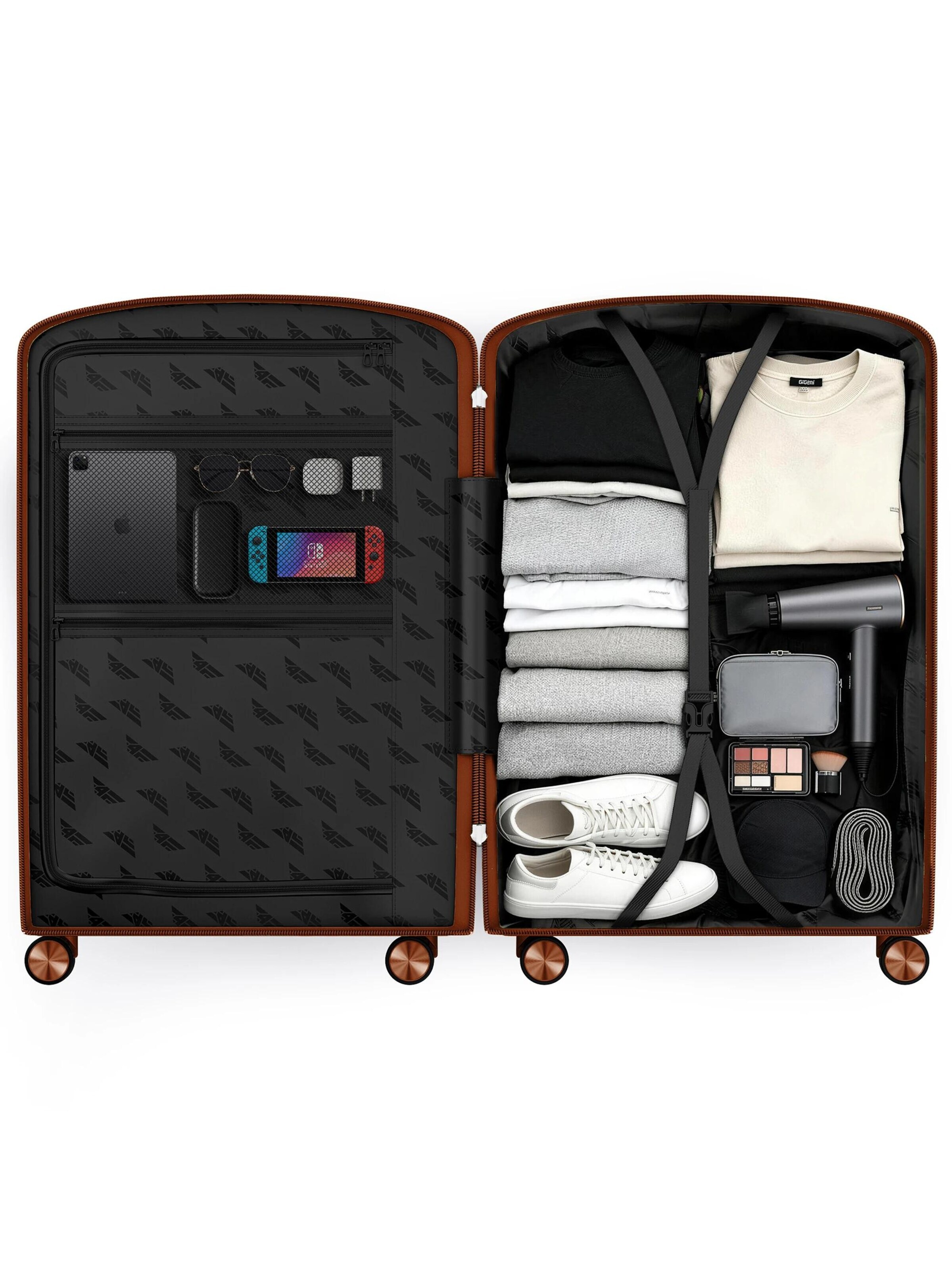 4FLY Suitcase Set 'Pixel' in Yellow