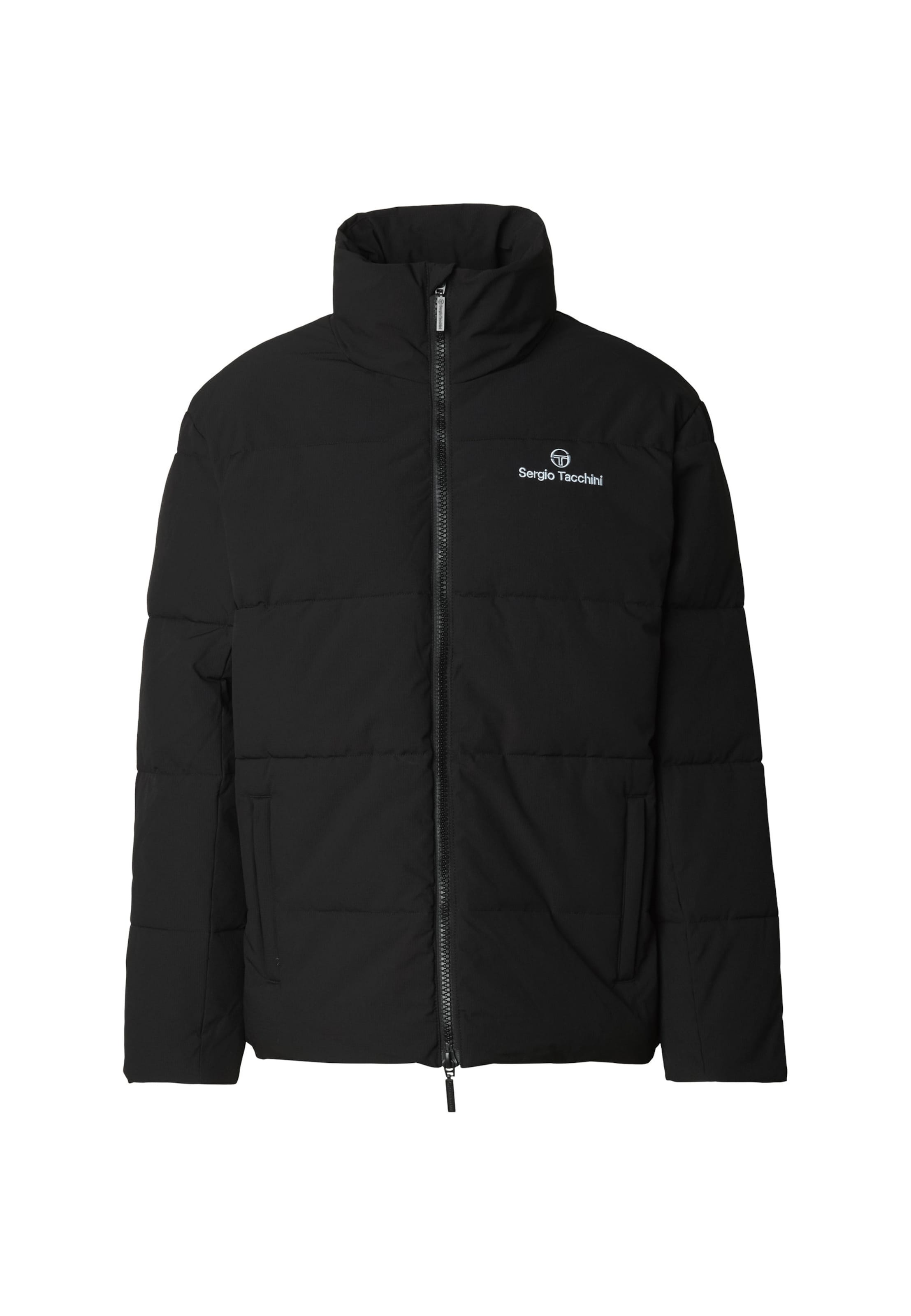 Sergio Tacchini Winterjas 'Nilo' in Zwart: voorkant