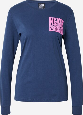 T-shirt 'MOUNTAIN PLAY' THE NORTH FACE en bleu : devant