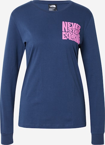 T-shirt 'MOUNTAIN PLAY' THE NORTH FACE en bleu : devant