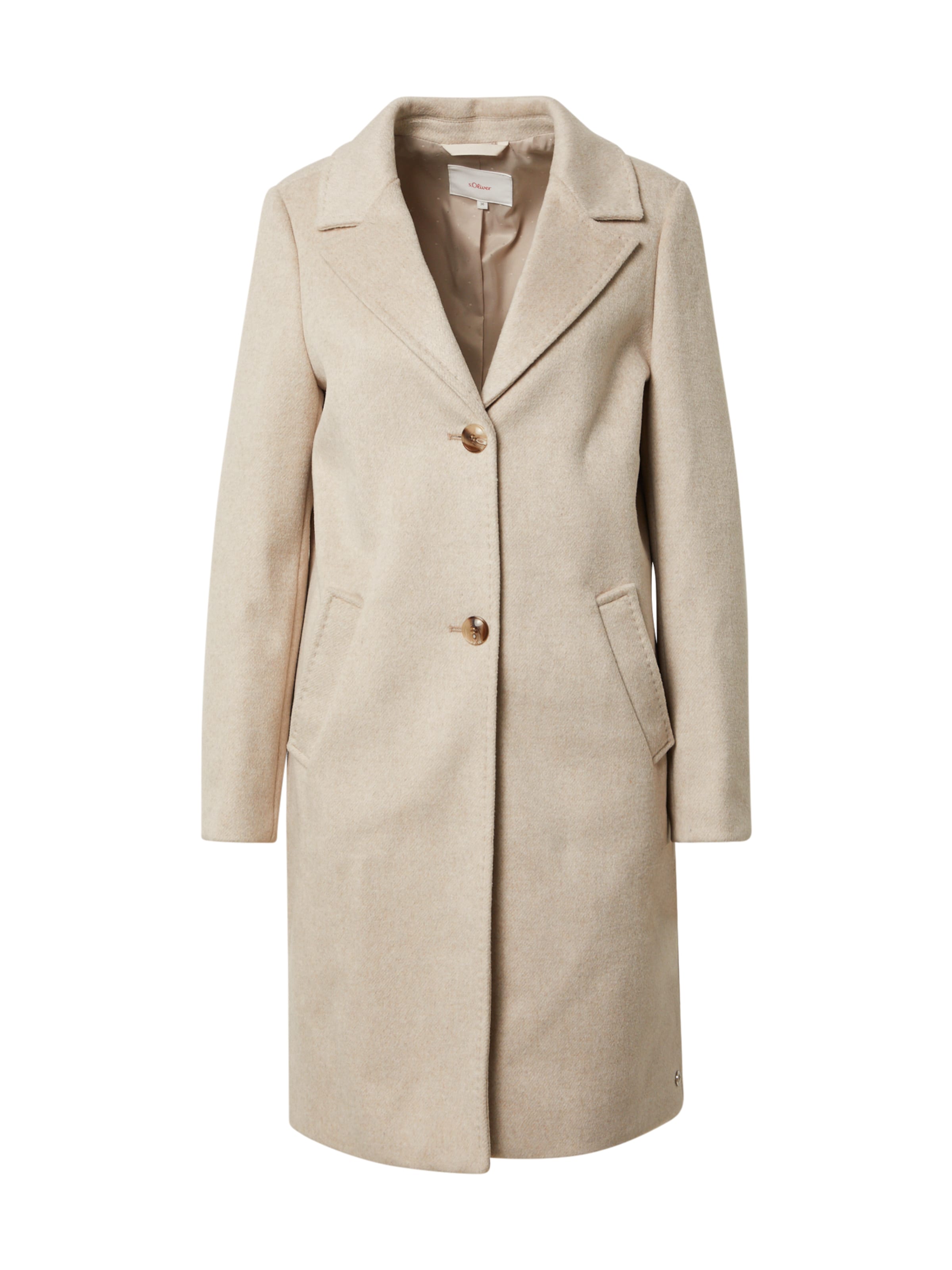 Manteau mi-saison s.Oliver en beige : devant